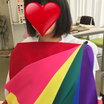 今まで試した事のない色にチャレンジ