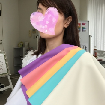 時間最大限にカラーやら、スカーフやらで充実！